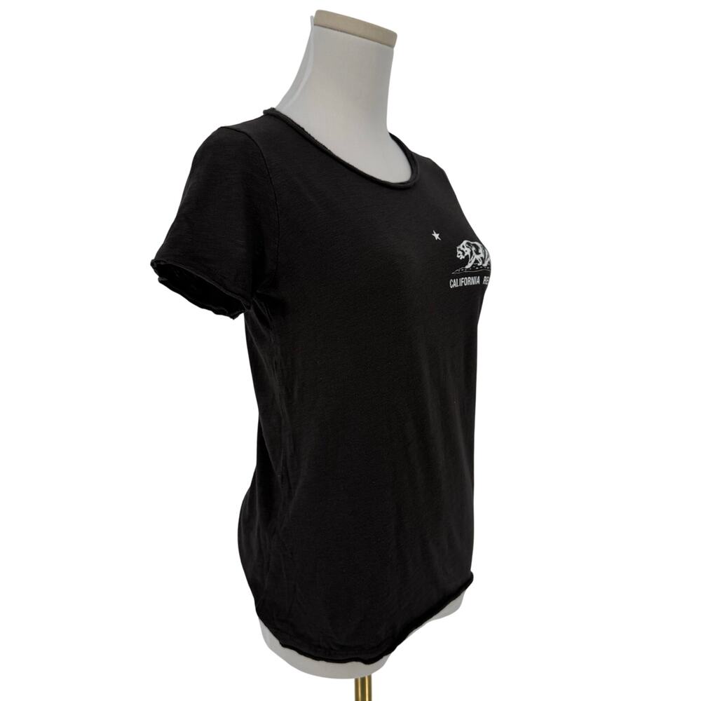 California Republic Graphic T-Shirt Women's XS Dark Grey Charcoal Casual - Picture 3 of 7
